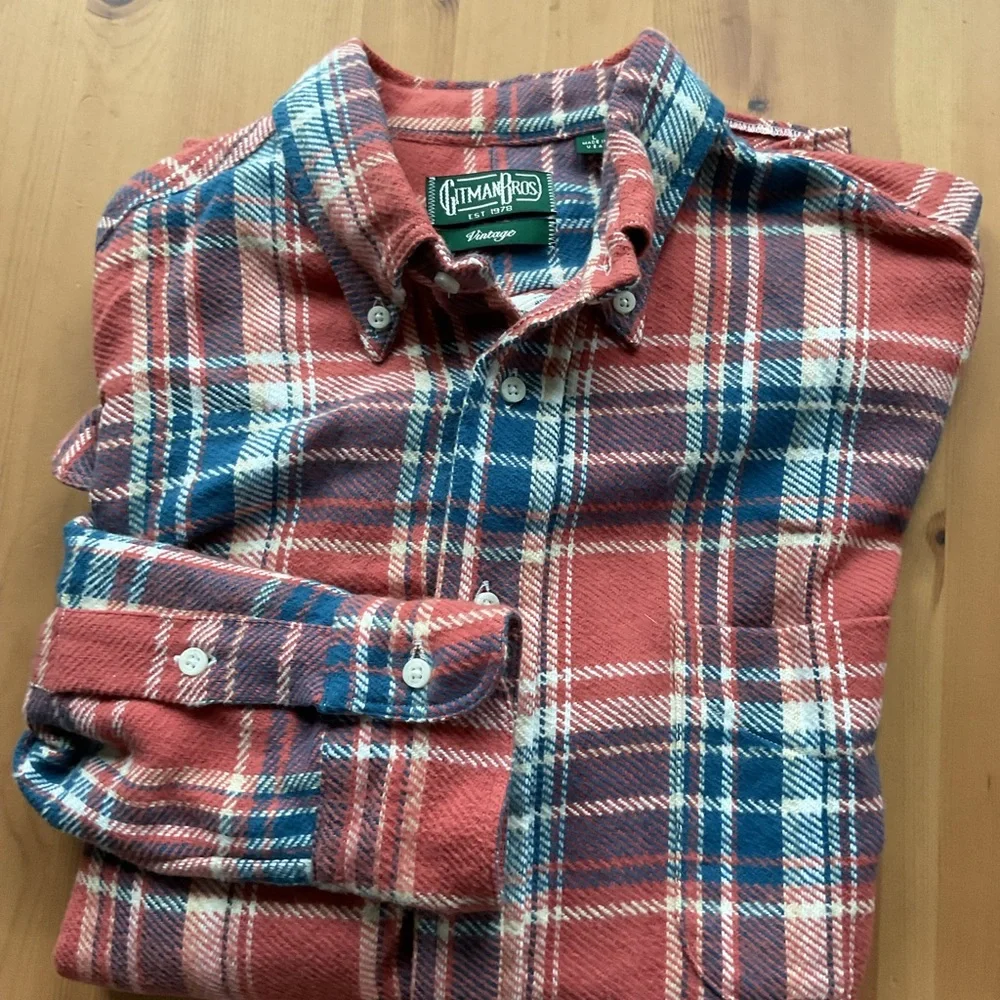Gitman Brothers Red and Blue Checkered Shirt - Picture 2 of 3